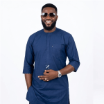 Elegant African men's suit: dashiki wedding attire